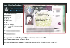 Supporting visa outcome material shared with F. Chaudhary’s review